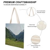 yanfind Great Martin Canvas Tote Bag Double Cow Cattle Field Outdoors Grassland Kaprun Rural Farm Countryside Meadow Pasture Ranch white-style1 38×41cm