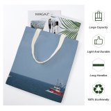 yanfind Great Martin Canvas Tote Bag Double Boat Transportation Vehicle Vessel Watercraft Ocean Outdoors Sea Ferry white-style1 38×41cm