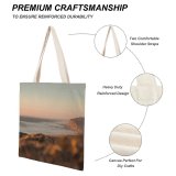 yanfind Great Martin Canvas Tote Bag Double Coast Beach Ocean Outdoors Sea California Hills Hill Golden Hour Sunset white-style1 38×41cm