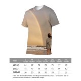 yanfind Adult Full Print T-shirts (men And Women) Admire Anonymous Barefoot Beach Coast Coastline Colorful Embankment Faceless Female Flying Freedom