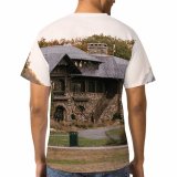 yanfind Adult Full Print T-shirts (men And Women) Accommodation Aged Arched Architecture Attract Building Calm Classic Cloudless Construction Countryside Design