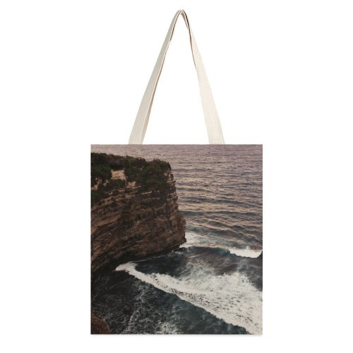 yanfind Great Martin Canvas Tote Bag Double Cliff Outdoors Ocean Bali Sea Promontory Sunset Oceanview Tropical Saturated white-style1 38×41cm