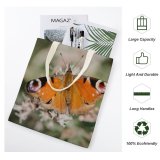 yanfind Great Martin Canvas Tote Bag Double Butterfly Insect Invertebrate Floral Zoty Potok Poland Wing Flower European Aglais white-style1 38×41cm