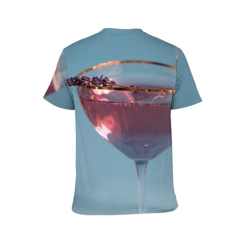 yanfind Adult Full Print T-shirts (men And Women) Alcohol Bar Party Glass Reflection Wine Drop Still Liquid Vodka