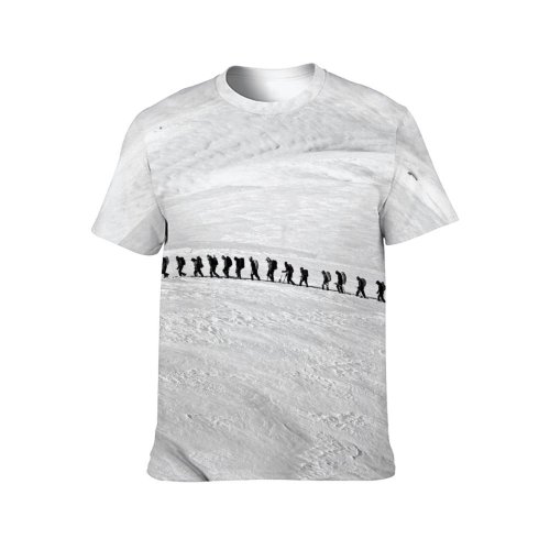yanfind Adult Full Print T-shirts (men And Women) Adventure Freezing Frozen Hiking Mountaineer Outdoors Snow Trekking Winter