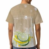 yanfind Adult Full Print T-shirts (men And Women) Alcohol Clean Lemon Health Tropical Liquid Juice Lemonade Sparkling Liquor