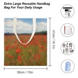 yanfind Great Martin Canvas Tote Bag Double Field Grassland Outdoors Plant Countryside Panshanger Park Thieves Lane Hertford Uk Farm white-style1 38×41cm