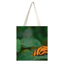 yanfind Great Martin Canvas Tote Bag Double Butterfly Insect Invertebrate Bee Honey Leaf Plant Public Domain white-style1 38×41cm