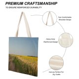 yanfind Great Martin Canvas Tote Bag Double Field Grassland Outdoors Countryside Farm Meadow Rural Plant Public Domain white-style1 38×41cm
