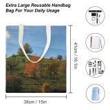 yanfind Great Martin Canvas Tote Bag Double Field Grassland Outdoors Plant Tree Countryside Mound Salem Deutschland Abies Fir Conifer white-style1 38×41cm