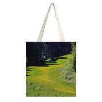 yanfind Great Martin Canvas Tote Bag Double Field Grassland Outdoors Mont Revard Les Deserts France Countryside Farm Rural Meadow white-style1 38×41cm