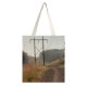 yanfind Great Martin Canvas Tote Bag Double Eugene Usa Utility Pole Cable Electric Transmission Lines Path Road white-style1 38×41cm