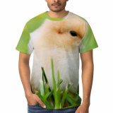 yanfind Adult Full Print T-shirts (men And Women) Agriculture Bird Chick Chicken Cute Fluff Fluffy Hatched Plumage Poultry Spring Wildlife