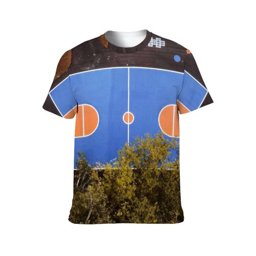 yanfind Adult Full Print T-shirts (men And Women) Action Active Aerial Basket Basketball Competition Construction Court Drone Entertain Exercise Foliage