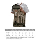 yanfind Adult Full Print T-shirts (men And Women) Aged Ancient Architecture Attract Building Castle Cloudy Corvin Destination Dramatic