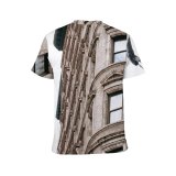 yanfind Adult Full Print T-shirts (men And Women) Accommodation Apartment Architecture Area Building Center City Cityscape Cloudless Complex Condominium Construction