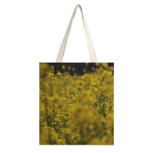 yanfind Great Martin Canvas Tote Bag Double Dill Flora Plant Seasoning Flower Depth Field Tree Wheat Flowers Filed white-style1 38×41cm