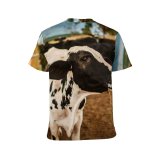 yanfind Adult Full Print T-shirts (men And Women) Agriculture Blurred Country Countryside Cow Daytime Eat Farm Farmland Field Flock