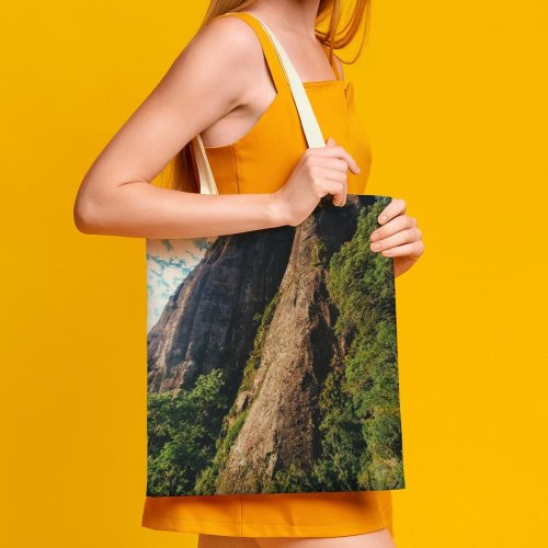 yanfind Great Martin Canvas Tote Bag Double Cliff Outdoors Range Scenery Plateau Peak white-style1 38×41cm