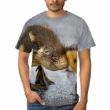 yanfind Adult Full Print T-shirts (men And Women) Adorable Aqua Asphalt Avian Beak Bird Calm Cute Duckling Ecology Feather Feed