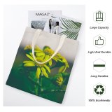yanfind Great Martin Canvas Tote Bag Double Flower Plant Daisies Daisy Pollen Petal Asteraceae Macro white-style1 38×41cm