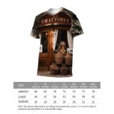 yanfind Adult Full Print T-shirts (men And Women) Accommodation Basket Building Cafeteria Construction Cozy Curtain Daytime Decor Design Detail District
