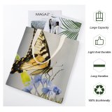 yanfind Great Martin Canvas Tote Bag Double Butterfly Insect Invertebrate Monarch Birds Bee Honey Flower Plant white-style1 38×41cm