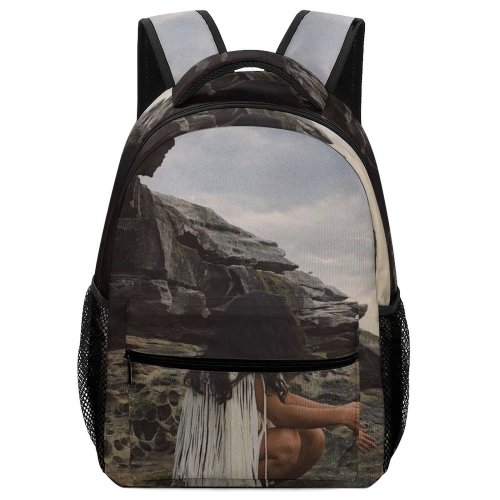 yanfind Children's Backpack Formation Landscape Daylight Travel Barefoot Puddle Exploration Outdoors Scenic Wear Rock Recreation Preschool Nursery Travel Bag