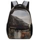 yanfind Children's Backpack Formation Landscape Daylight Travel Barefoot Puddle Exploration Outdoors Scenic Wear Rock Recreation Preschool Nursery Travel Bag