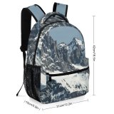 yanfind Children's Backpack Landscape Peak Creative Slope Pictures Quiet Outdoors Austria Grey Snow Tree Preschool Nursery Travel Bag