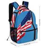 yanfind Children's Backpack  Honor Freedom Liberty Spangled Independence Usa Stripe Administration Hanging Memorial States Preschool Nursery Travel Bag