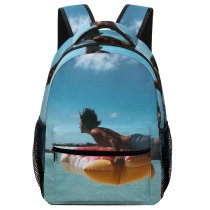 yanfind Children's Backpack French Vacation Leisure Island Paradise Beach Polynesia Boy Idyllic Bora Relaxation Sea Preschool Nursery Travel Bag