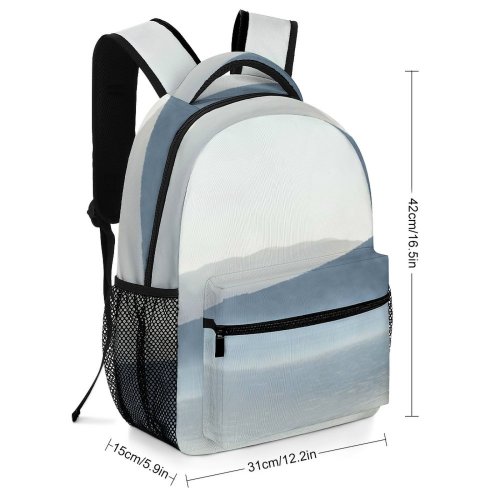 yanfind Children's Backpack Fog Outdoors Mist Lake Rotoroa Tasman Nouvelle Zélande Travel Morning Panorama Newzealand Preschool Nursery Travel Bag