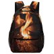 yanfind Children's Backpack Boil Hot Wood Domain Explore Fire  Boiling Light Public Bbq Preschool Nursery Travel Bag