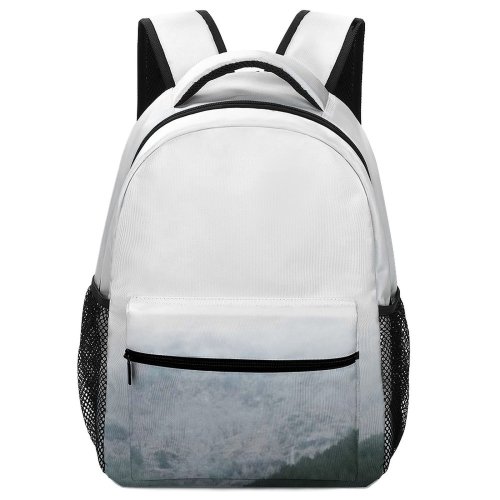 yanfind Children's Backpack Grey Fog Outdoors Mist Ridge  Autumn Forest Peaks Winter Fall Tree Preschool Nursery Travel Bag