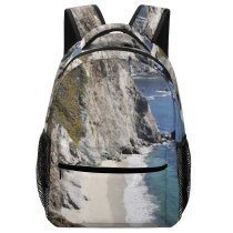 yanfind Children's Backpack Cliff Outdoors Promontory Ocean Sea Grey Stock Preschool Nursery Travel Bag