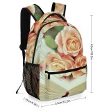 yanfind Children's Backpack Elegant Focus Bouquet Romance Flowers Literature Romantic Roses Pages Blooming Preschool Nursery Travel Bag