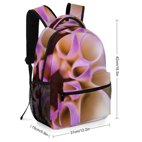 yanfind Children's Backpack Botany Plant Dahlia Petal HQ Flower Daisy Images Commons Creative Macro Preschool Nursery Travel Bag