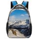 yanfind Children's Backpack Landscape Peak Creative Slope Pictures Outdoors Snow Mointains Französische  Les Preschool Nursery Travel Bag