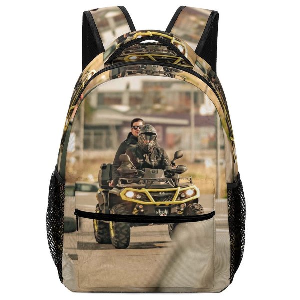 yanfind Children's Backpack Drive Bike Tree Together Atv Journey Post City Time Quad Weekend Preschool Nursery Travel Bag