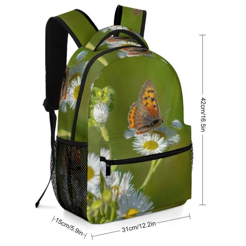 yanfind Children's Backpack Bee Honey Insect Invertebrate Butterfly Monarch Plant Photo  Daisies Daisy Flower Preschool Nursery Travel Bag