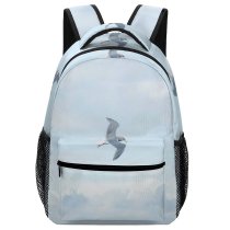 yanfind Children's Backpack Birds Flying Seagull Ocean Sea Outdoors Wind Soar  Fly Seaside Surf Preschool Nursery Travel Bag