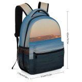 yanfind Children's Backpack Beach Sea Cliffs Cliff Hill Sunset Horizon Sky Ocean Wave Coast Shore Preschool Nursery Travel Bag