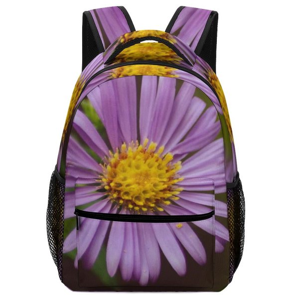 yanfind Children's Backpack  Purple Beautiful Delicate Depth Field Blooming Pollen Fleur Flora Petals Dof Preschool Nursery Travel Bag