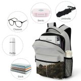 yanfind Children's Backpack Bay Serene Amazing Freedom Coast Ripple Settlement Scenery   Marine Transport Preschool Nursery Travel Bag