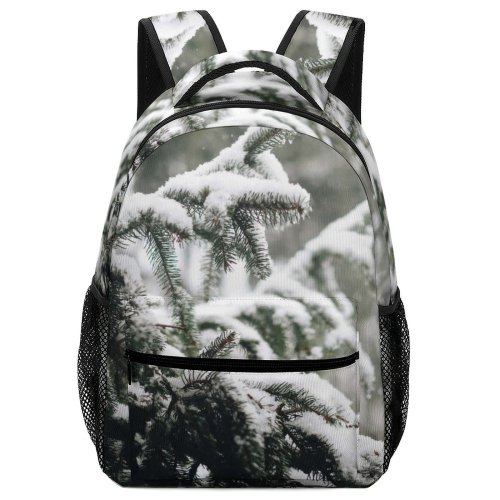 yanfind Children's Backpack Frost Snow Tree  Outdoors Conifer Flora Plant Winter York United States Preschool Nursery Travel Bag