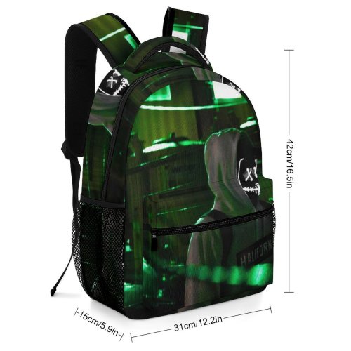 yanfind Children's Backpack Backlit Darkness Dark Lights Colours Guy Light Jacket Hoodie Trails  Streaks Preschool Nursery Travel Bag