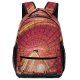 yanfind Children's Backpack  Festival Park Entertainment Time Rides Illuminated Lights Lapse Evening Funfair Wheel Preschool Nursery Travel Bag