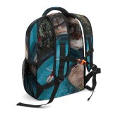 yanfind Children's Backpack Bali Park Hut Swim Vacation Palm Poolside Bikini Daylight Travel Dug Leisure Preschool Nursery Travel Bag