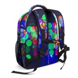 yanfind Children's Backpack  Focus Shining  Illuminated Lights Colorful Hanging Luminescence Bulbs Bokeh Christmas Preschool Nursery Travel Bag